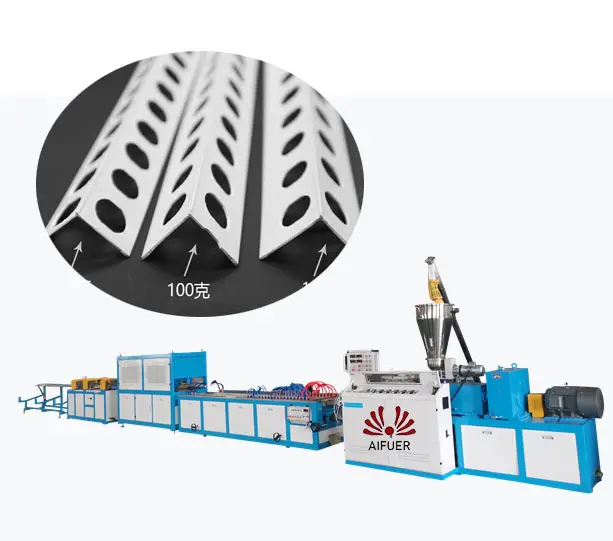 Üretici dekoratif plastik profiller evrensel PVC WPC kenar köşe koruyucu 90 derece açı Trim üretim hattı makinesi