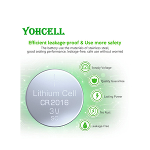 Yohcell hiệu suất cao CR2016 DL2016 ECR2016 3V lithium nút di động Pin cho đồng hồ điều khiển từ xa thiết bị điện tử và đồ chơi - Product Image 3
