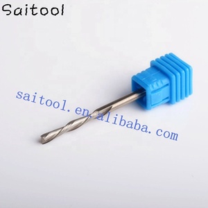 CNC freze uçları katı karbür yukarı ve aşağı kesim Spiral frezeler ahşap ve akrilik kesme - Product Image 3