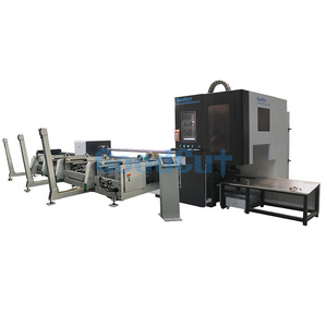 Pipe Laser Cutting Machine <strong>Automatic</strong> <strong>Loading</strong> for Stainless Steel with Stepper Motor - Product Image 1
