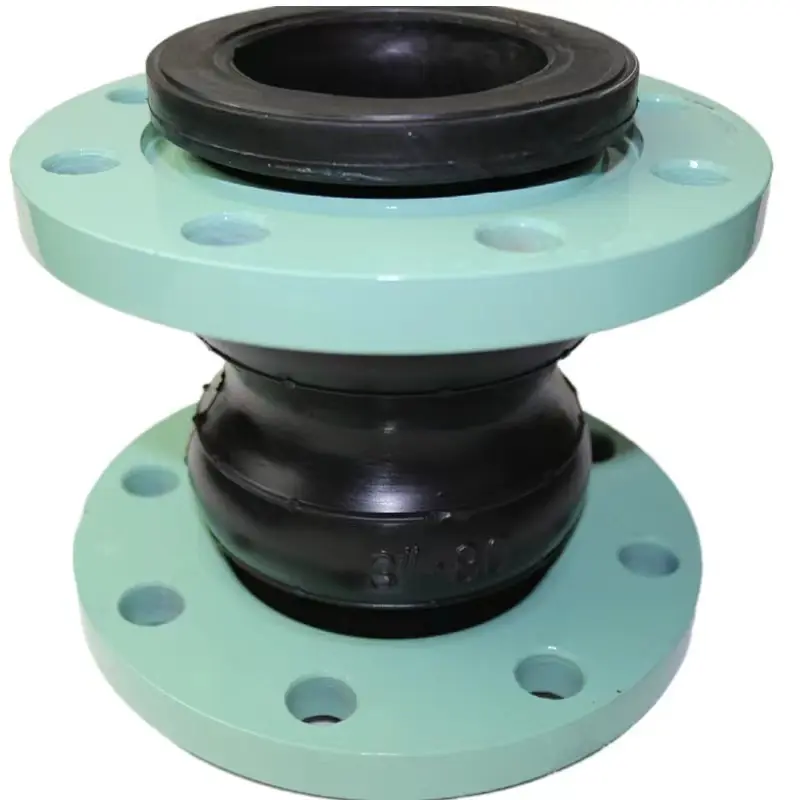 Acid Alkali Resistance Galvanized Carbon Steel JIS 10K Flange Type Flexible Bellows EPDM Soft Rubber Expansion Joint