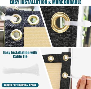 Balcón Pantalla DE PRIVACIDAD Red de sombra verde con ojales Red de protección contra el viento para jardín Balcón Embalaje de pedido por correo - Product Image 3