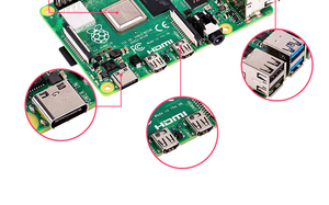 Offizieller Original Raspberry Pi 4 Modell B 1GB RAM 64-Bit 1,5 GHz Quad-Core 3 schneller als Pi 3B - Product Image 3
