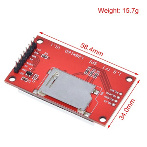Módulo LCD TFT de 1,8 pulgadas Módulo de pantalla LCD SPI serial 51 controladores 4 IO controlador TFT Resolución 128*160 - Product Image 3