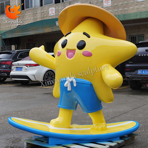 Dễ thương phim hoạt hình hình ảnh ngôi sao Điêu Khắc sợi thủy tinh sợi thủy tinh cửa trang trí cho trung tâm mua sắm sợi thủy tinh gia cố nhựa thủ công mỹ nghệ - Product Image 2