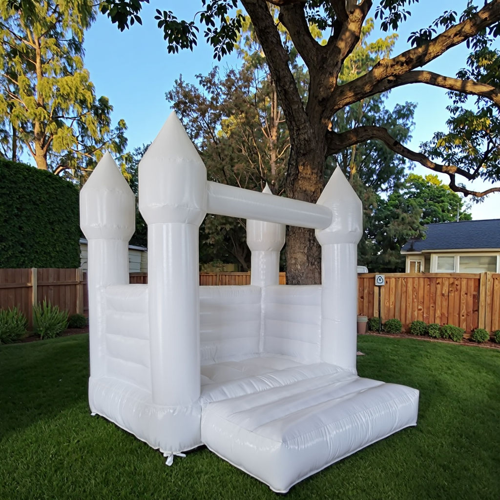 Castillo hinchable blanco de 3x3m
