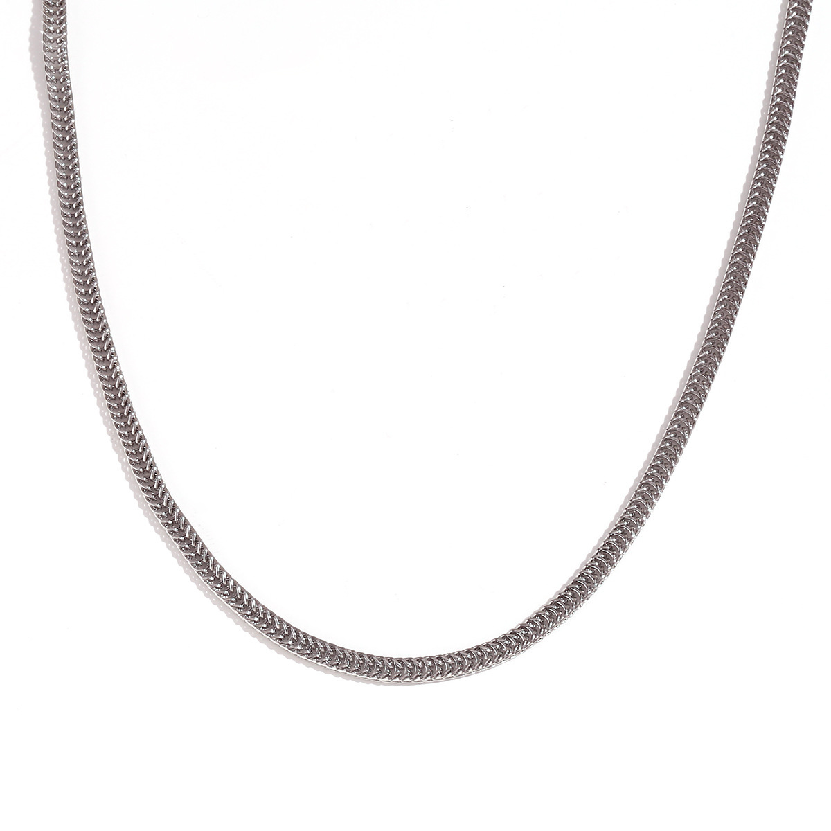 3mm fox tail chain-Silver-80cm 10cm