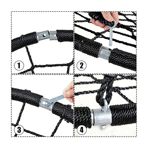 Zoshine Sản Xuất Tùy Chỉnh Vườn Tổ Đu Đa-Sợi Dây Dừng Đầy Màu Sắc An Toàn Chiếc Đĩa Cây Đu Bay Đu - Product Image 6