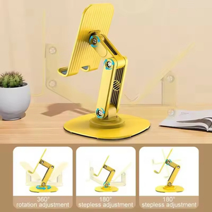 360 độ xoay hợp kim điện thoại di động đứng chủ Click-Rotating đa-góc Non-Slip cơ sở kim loại gấp tính năng cho máy tính bảng - Product Image 3