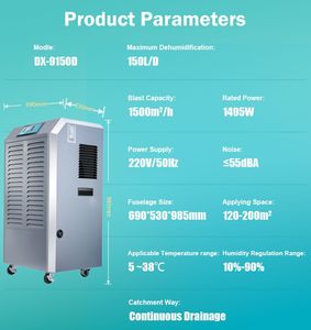 168L <span class=keywords><strong>multi</strong></span> desumidificador industrial à prova de explosões resistente funcional temperatura controle marinho do revestimento