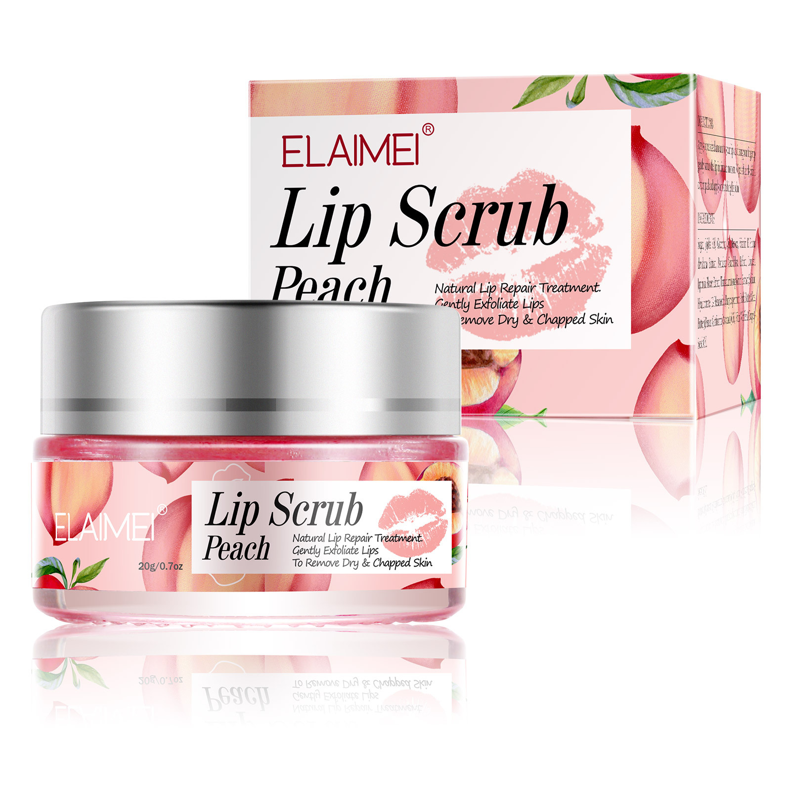Peach lip scrub