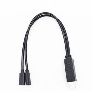 สายต่อ2.0 USB 2 in 1, สาย USB C ตัวเมียเป็นขั้วต่อคู่ตัวผู้สายชาร์จ am/cf วันที่ - Product Image 2