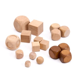 Commande en gros de dés polyédriques en bois naturel D4 D6 D8 D10 D12 D20 pour RPG Tabletop DND Logo personnalisé gravure disponible - Product Image 4