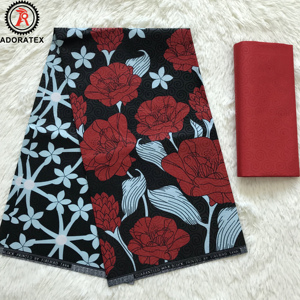 Hot Sale Neues Design Java Style Geprägter afrikanischer Wachs druck Polyester Stoff 4 2 Yards für Kleidung Kleid - Product Image 4