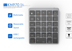 Multifunction Multi-media Hub 28 Keys <strong>Number</strong> Numpad <strong>Keyboard</strong> Wireless <strong>Numeric</strong> Calculator <strong>Keypad</strong> With Docking Function for Laptop - Product Image 3