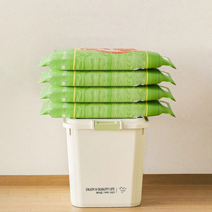 Doméstico 25KG Selado Balde De Arroz Cozinha À Prova De Umidade Grain Storage Box Strong Load Bear Food Organizer with Wheels