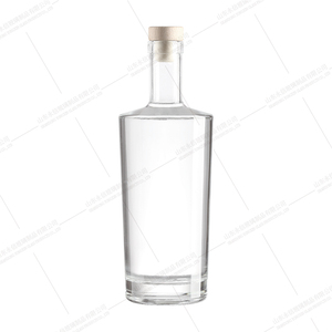 Free Sample Luxury <strong>Round</strong> Glass Wine <strong>Bottle</strong> for Whiskey Vodka Empty Liquor Spirit 750ml 500ml 100ml Ice <strong>Bottle</strong> with Cork Seal - Product Image 2