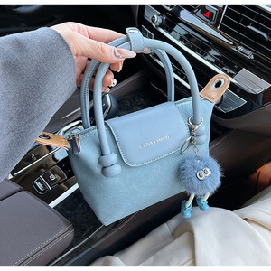 Yüksek kaliteli PU bayan tarzı Tote çanta yeni moda düz renk rahat Crossbody ve omuz çantası - Product Image 5