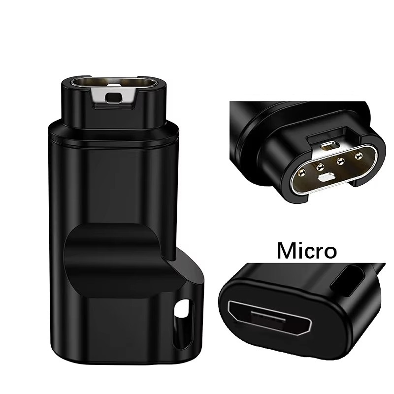 Micro-adaptador Hs0377 negro, cabeza recta.