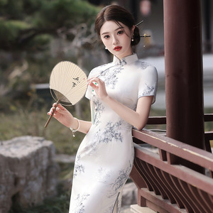 Qipao Cheongsam <strong>Chinese</strong> Traditional <strong>Chinese</strong> Hanfu Wash Painting Qipao Cheongsam