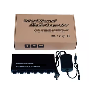 10/100M 2 * RJ45 ve 6 * SC hızlı Ethernet anahtarı dönüştürücü hızlı Fiber anahtarı tek modlu tek fiber 6 Fiber bağlantı noktası 2 Ethernet portu - Product Image 6