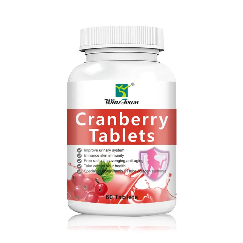 Cranberry-Pillen natürliche Gesundheit Nahrungsergänzungsmittel Kollagen-Synthese Haut Anti-Aging Cranberry-Pulver Bonbons