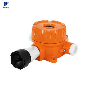 เครื่องตรวจจับก๊าซคงที่ GTQ-BS02ไฟ LED สำหรับ H2S CH4เซ็นเซอร์ตรวจจับก๊าซอุตสาหกรรม O2กันระเบิดแบบ ATEX