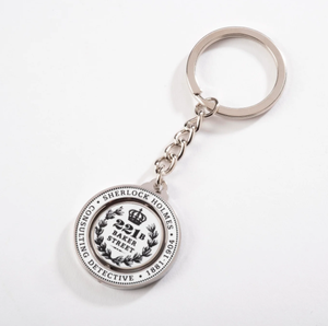 搪瓷旋转金属双面旋转圆形钥匙圈定制钥匙扣旋转模型钥匙扣 - Product Image 6