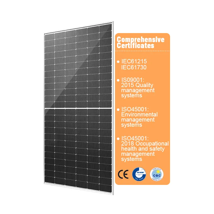 ESUN SOLAR Solarenergiepanels 550 Watt hocheffiziente schwarze Mono-Silizium-Solarpanels 430 W 450 W 580 W