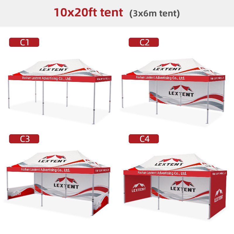Carpa de 10x20 pies (impresión personalizada)