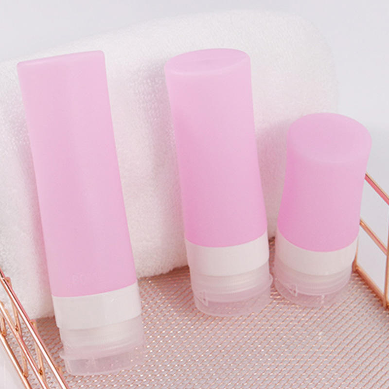 ขวดรีฟิลซิลิโคนสีชมพู