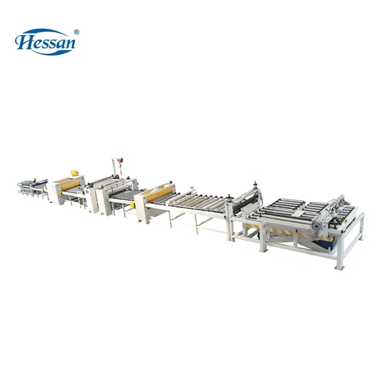 Hessan macchine per la lavorazione del legno PUR MDF PVC linea di produzione automatica adesiva/macchina di laminazione per pavimenti in legno