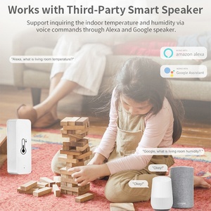 Tuya Smart <strong>Temperature</strong> <strong>Humidity</strong> <strong>Sensor</strong> WiFi APP Remote Monitor for Smart Home SmartLife Work With Alexa Google Assistant