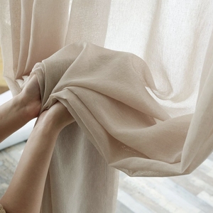 Nhà Sản Xuất Chất Lượng Cao Doris Slub Linen Nhìn Sheer Rèm Vải Ánh Sáng Trọng Lượng Sheer Cửa Sổ Màn Cho Phòng Ngủ & Phòng Khách - Product Image 1