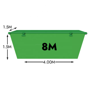 China Skip Bin <span class=keywords><strong>Garbage</strong></span> <span class=keywords><strong>Container</strong></span> 8 jardas grande capacidade Metal Skip Bin para venda