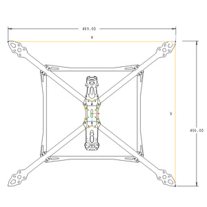 Orijinal Mark4 13 inç V2 sürüm karbon Fiber yüksek kaliteli Drone çerçeve geçişi dayanıklılık büyük yük RC uçak RC FPV için - Product Image 4
