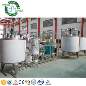 1000L/H 1ton/h komple elma mango portakal limon aromalı meyve suyu karıştırma hattı tesisi ile pastörizatör - Product Image 4