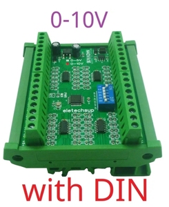 N4DVA16 0-5V 0-10V电压采集模块16CH差分模拟输入模块RS485 Modbus RTU，用于PLC HMI电池组