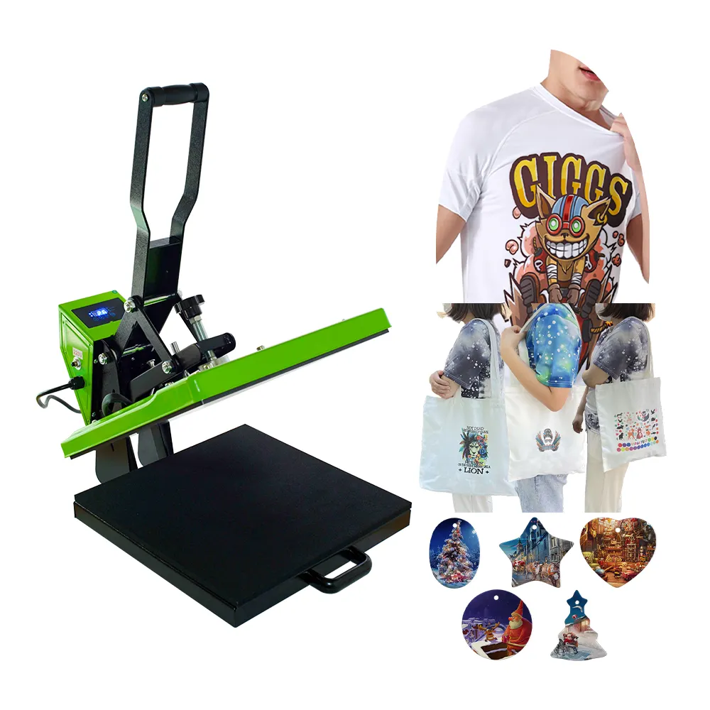 Abd standart t shirt ısı basın makinesi baskı ekipmanları transfer ısı basın makinesi plaka 38*38cm 15x15 ısı basın makinesi