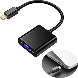 <strong>MINI</strong> Displayport to <strong>VGA</strong> Adapter 1080P DP to <strong>VGA</strong> <strong>Converter</strong> DP Male to <strong>VGA</strong> Female Adapter Cable for Computer - Product Image 2