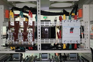SBW-F-300KVA三相分体式稳压器干式AVR输入332-498V输出415V 3相自动调节器