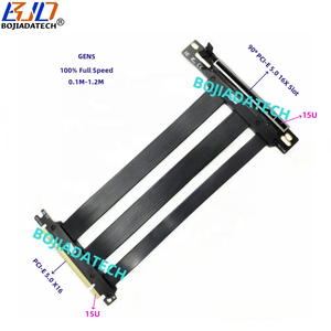 Pci-e 5.0 16X Gen5 Card đồ họa Riser cáp mở rộng 0.6m 0.8m 1m 1.2m cho T4 A40 l40s A100 H100 rtx5090 rx8900 rtx6000 ADA - Product Image 1