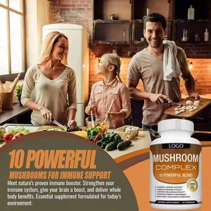 Капсулы для поддержки иммунитета для взрослых, органический смешанный экстракт Львиной грины, кордицепс, грибы рейши, не для беременных - Product Image 5