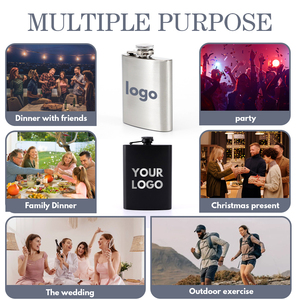 Nhà Máy Giá Bán Buôn Biểu Tượng Tùy Chỉnh 5Oz 6Oz Tường Đơn Thép Không Gỉ Whisky Hip <span class=keywords><strong>Flask</strong></span> Cho Quà Tặng Khuyến Mãi Sử Dụng - Product Image 4