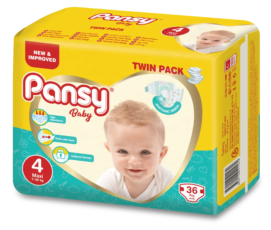 Qualità TWIN NO.4 PACK PANSY MAXI pannolini per bambini