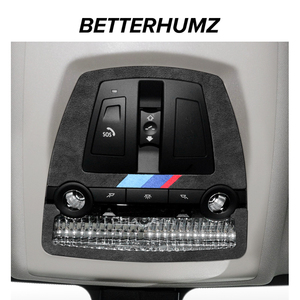 Okuma ışığı paneli BMW F10 F18 2011-2017 5 serisi otomatik etiket Alcantara oto aksesuarları - Product Image 3