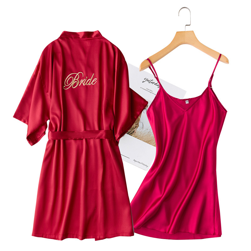 Écharpe de robe du matin bordeaux