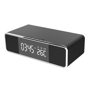 Smart Phone Custom Logo 10W Quick Wireless Charger mit LED Digital Alarm Clock