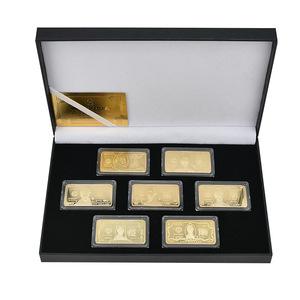 America $1-100 Gold Bar Square Commemorative Medallion Gold-Plated Square Collection Coin <strong>Gift</strong> Box for Metal Crafts Collection - Product Image 1