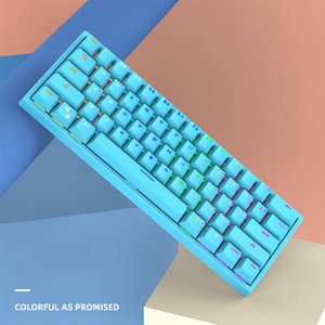 Teclado de ordenador de 61 teclas, Teclado mecánico Rgb, diseño ergonómico, teclado conectado, Ordenador de juegos barato, Keybo de ordenador para juegos - Product Image 2